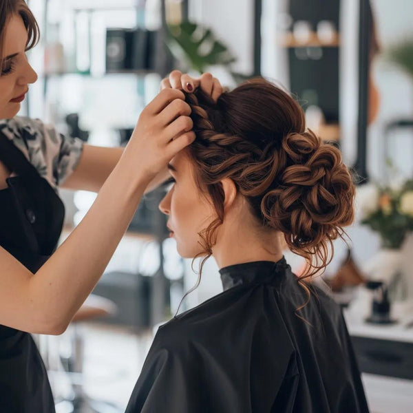 Creative Updo Ideas for Hand-Sewn Weft Extensions