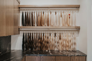 hand-sewn weft extensions