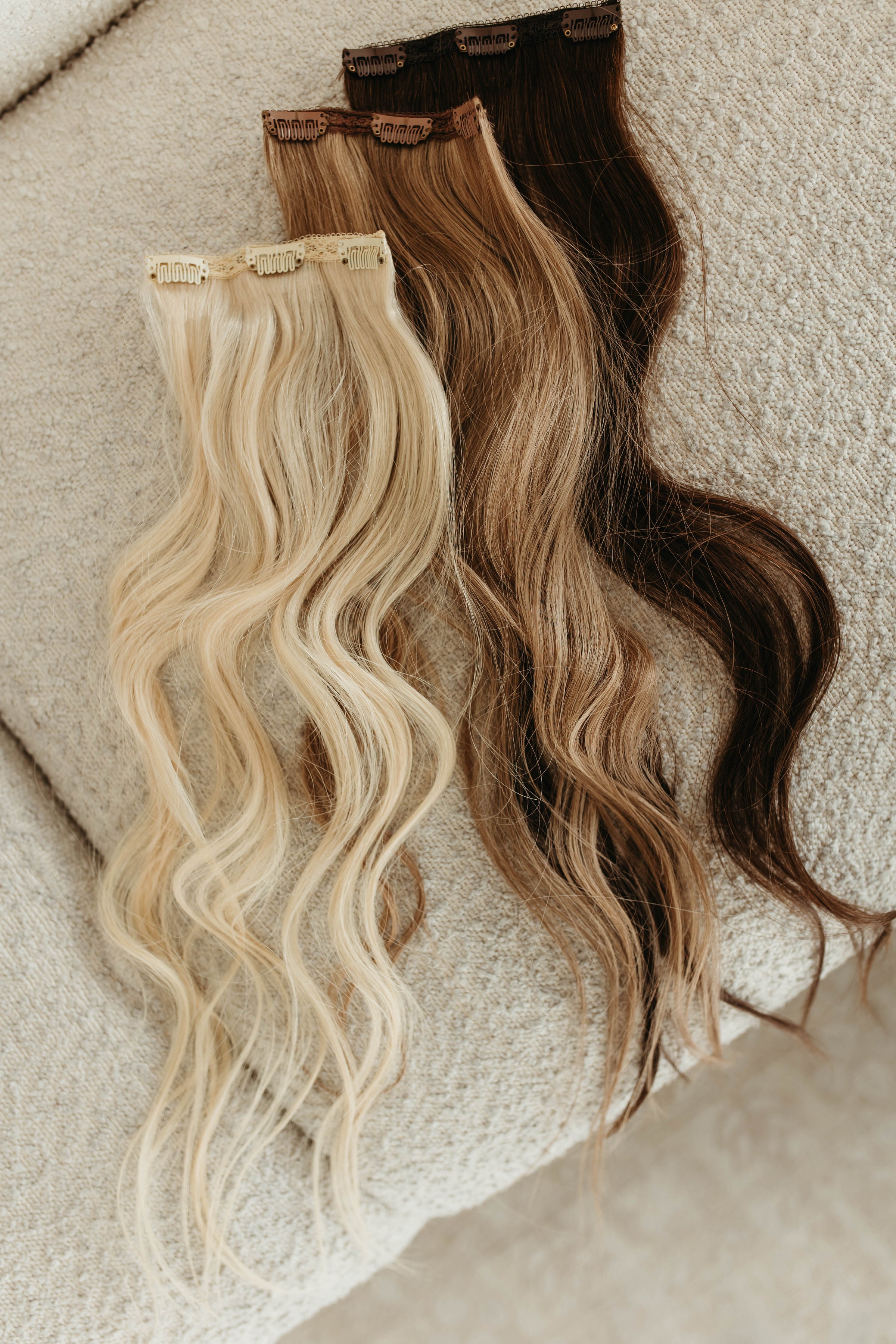 Clip online in hair extensions