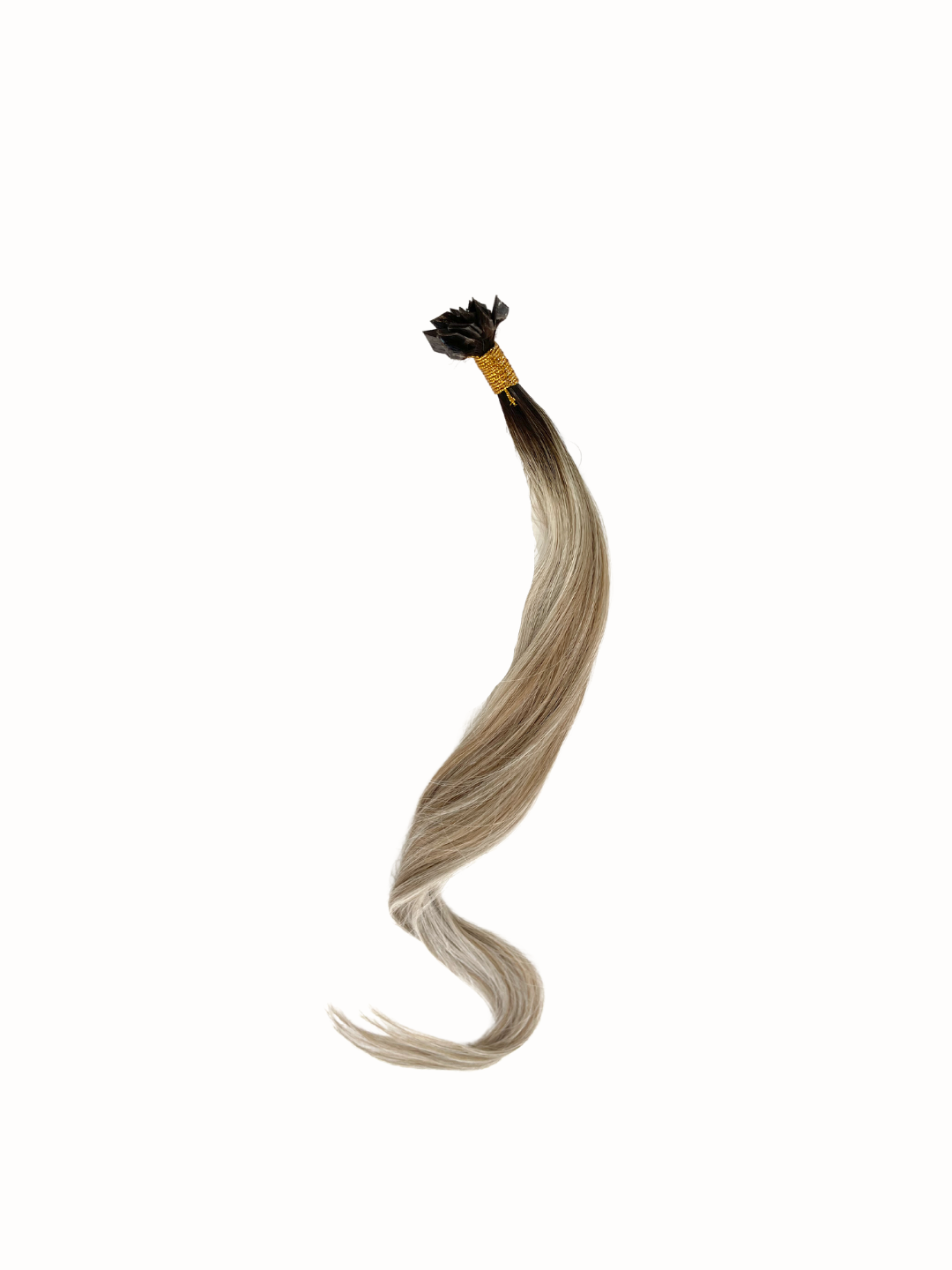 Platform Extensions Rooted #3-10/60 high contrast blonde blend — Micro K-Tip Extensions ...